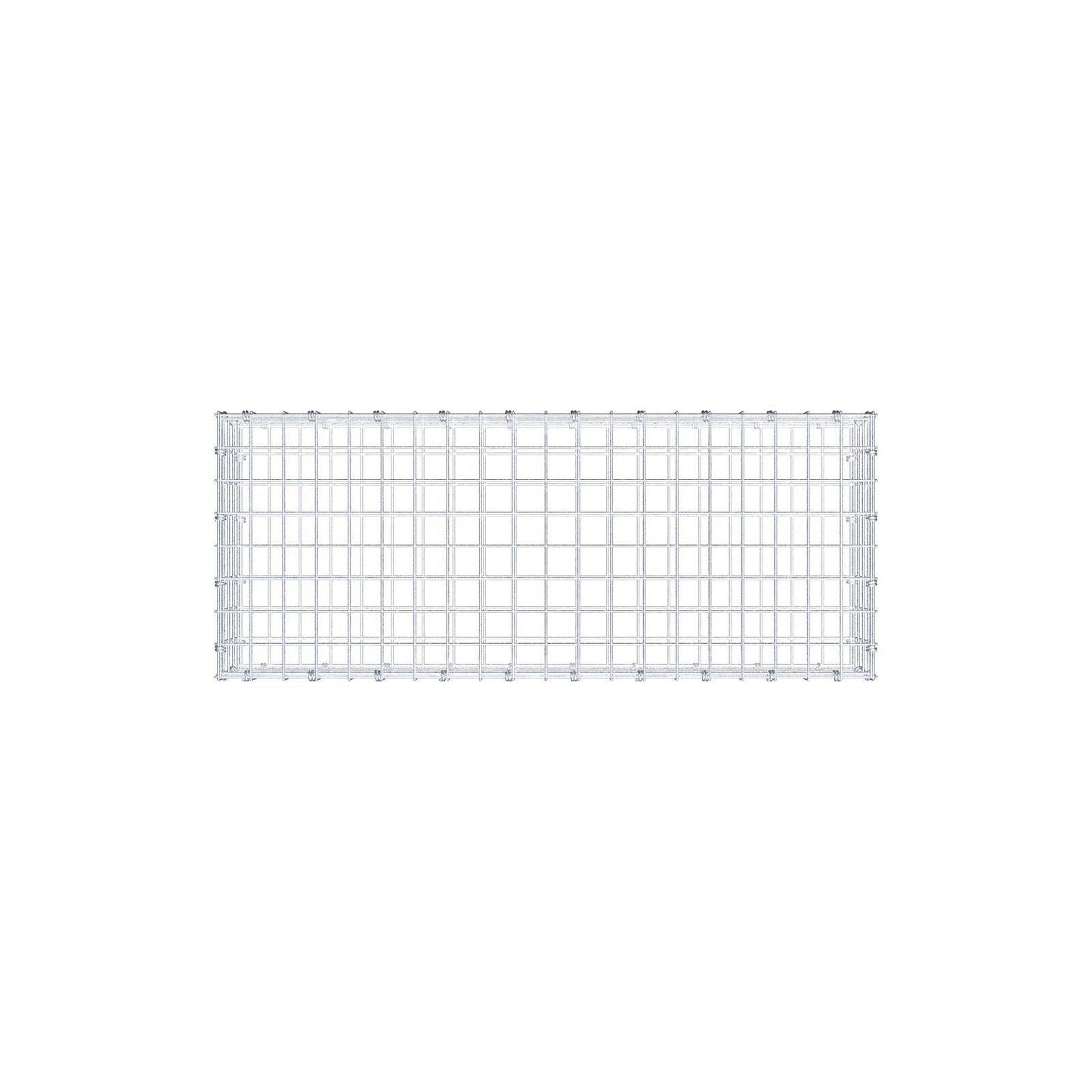 Gabion 100 cm x 20 cm x 40 cm (L x H x P), mailles 5 x 5 cm, anneau en spirale