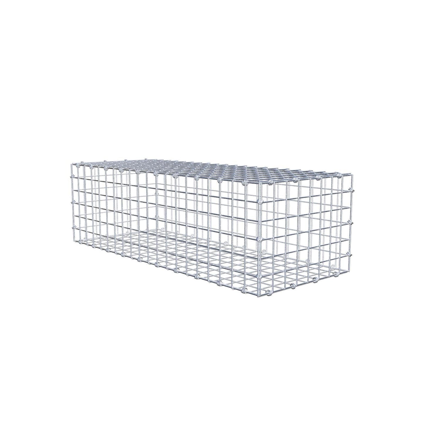 Gabion 100 cm x 30 cm x 40 cm (L x H x D), maskestørrelse 5 x 5 cm, spiralring