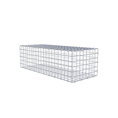Gabion 100 cm x 30 cm x 40 cm (L x H x D), maskestørrelse 5 x 5 cm, spiralring