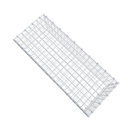 Gabion 100 cm x 30 cm x 40 cm (L x H x D), maskestørrelse 5 x 5 cm, spiralring