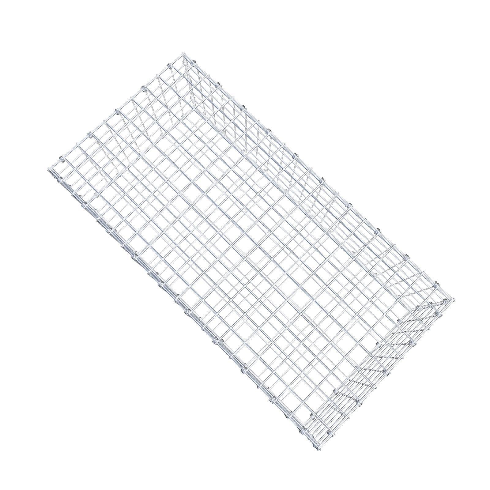 Gabion 100 cm x 30 cm x 50 cm (L x H x P), mailles 5 x 5 cm, anneau en spirale