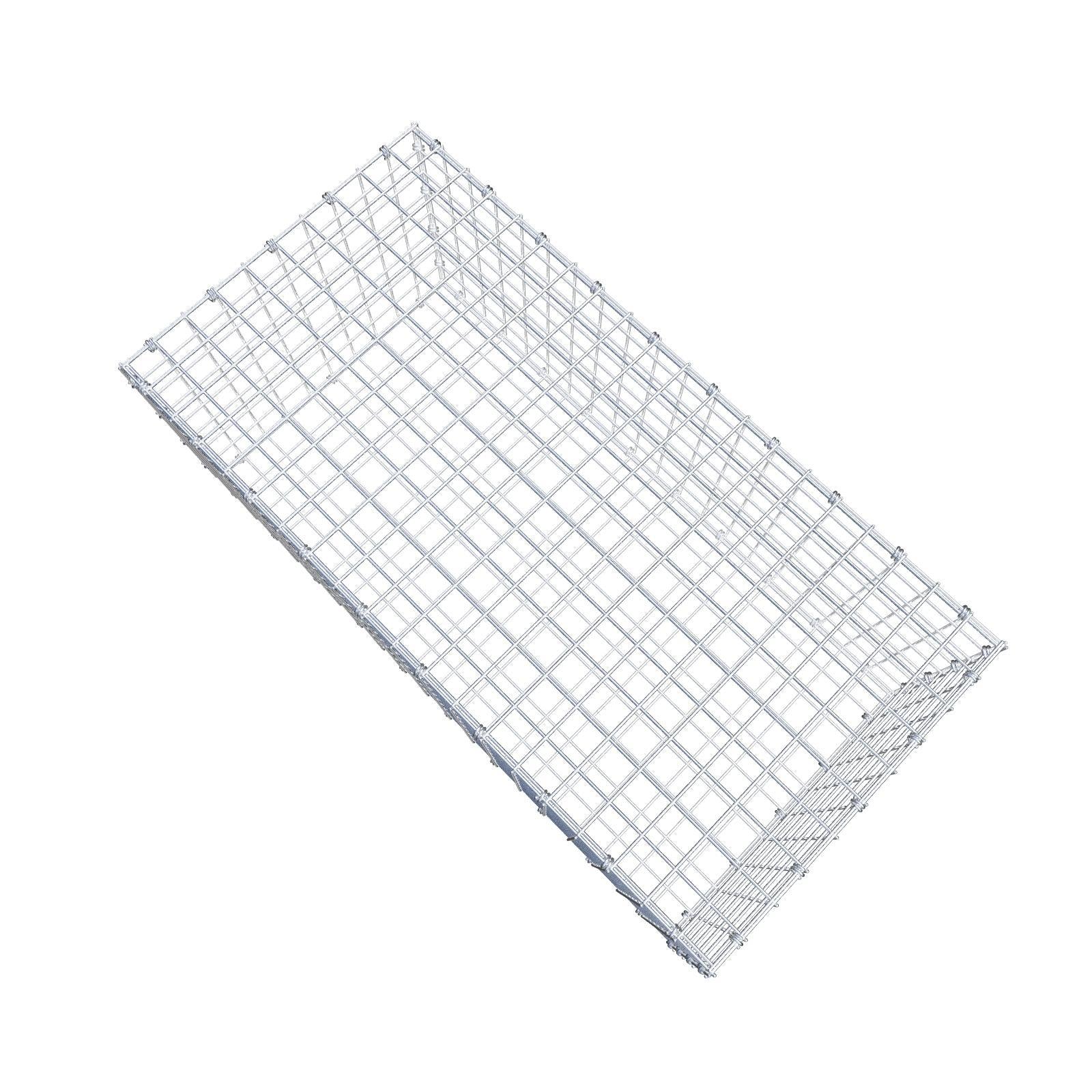 Gabion 100 cm x 40 cm x 50 cm (L x H x P), mailles 5 x 5 cm, anneau en spirale
