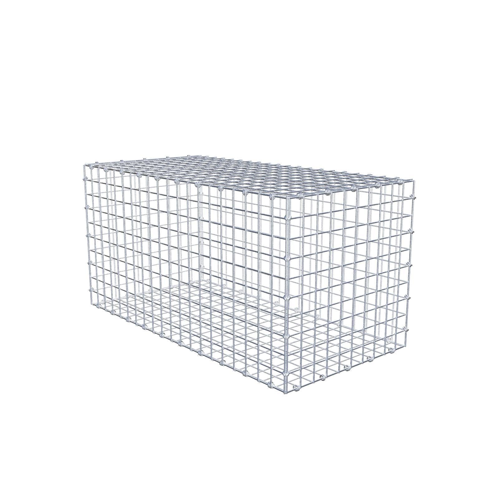 Gabion 100 cm x 50 cm x 50 cm (L x H x P), mailles 5 x 5 cm, anneau en spirale