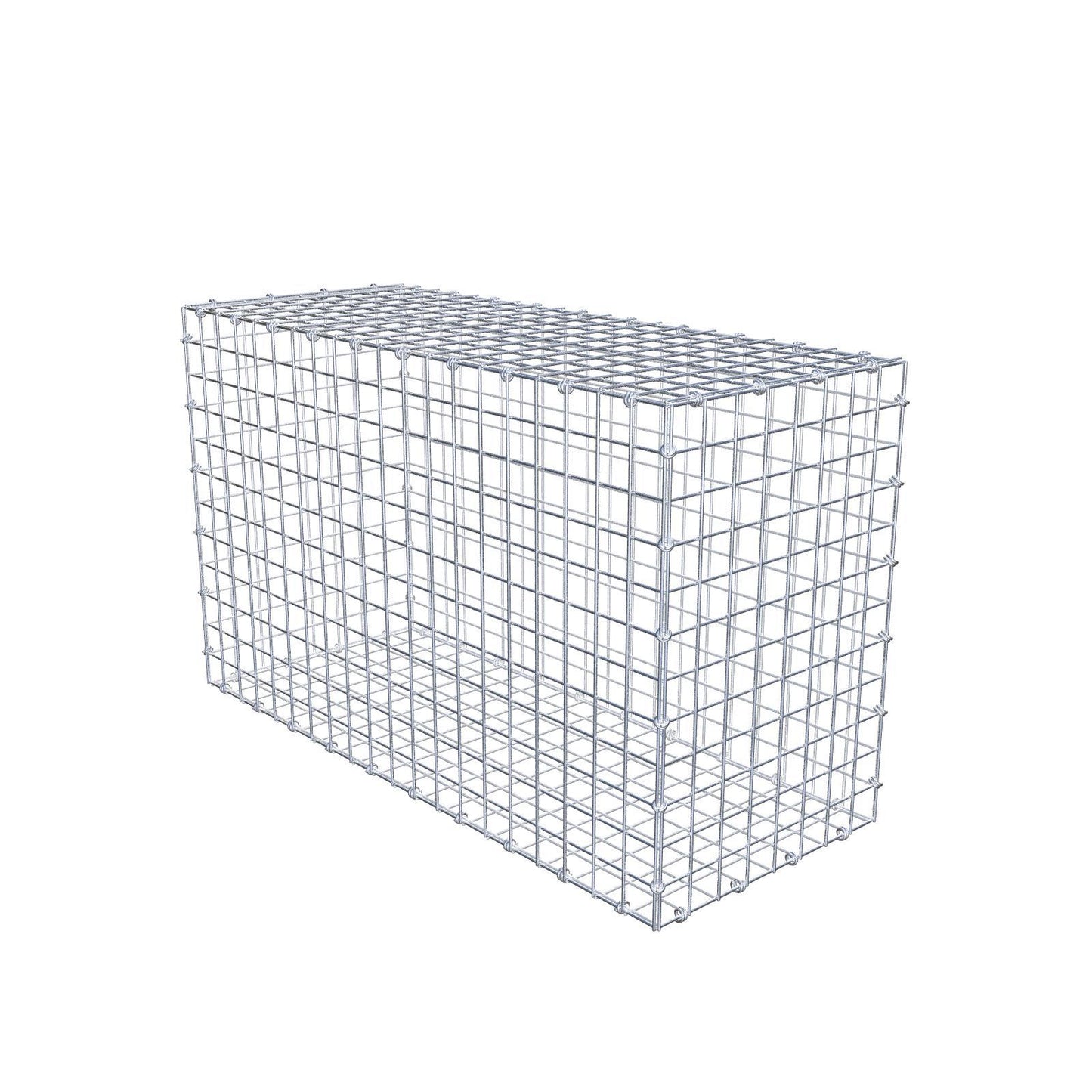 Gabion 100 cm x 60 cm x 40 cm (L x H x P), mailles 5 x 5 cm, anneau en spirale
