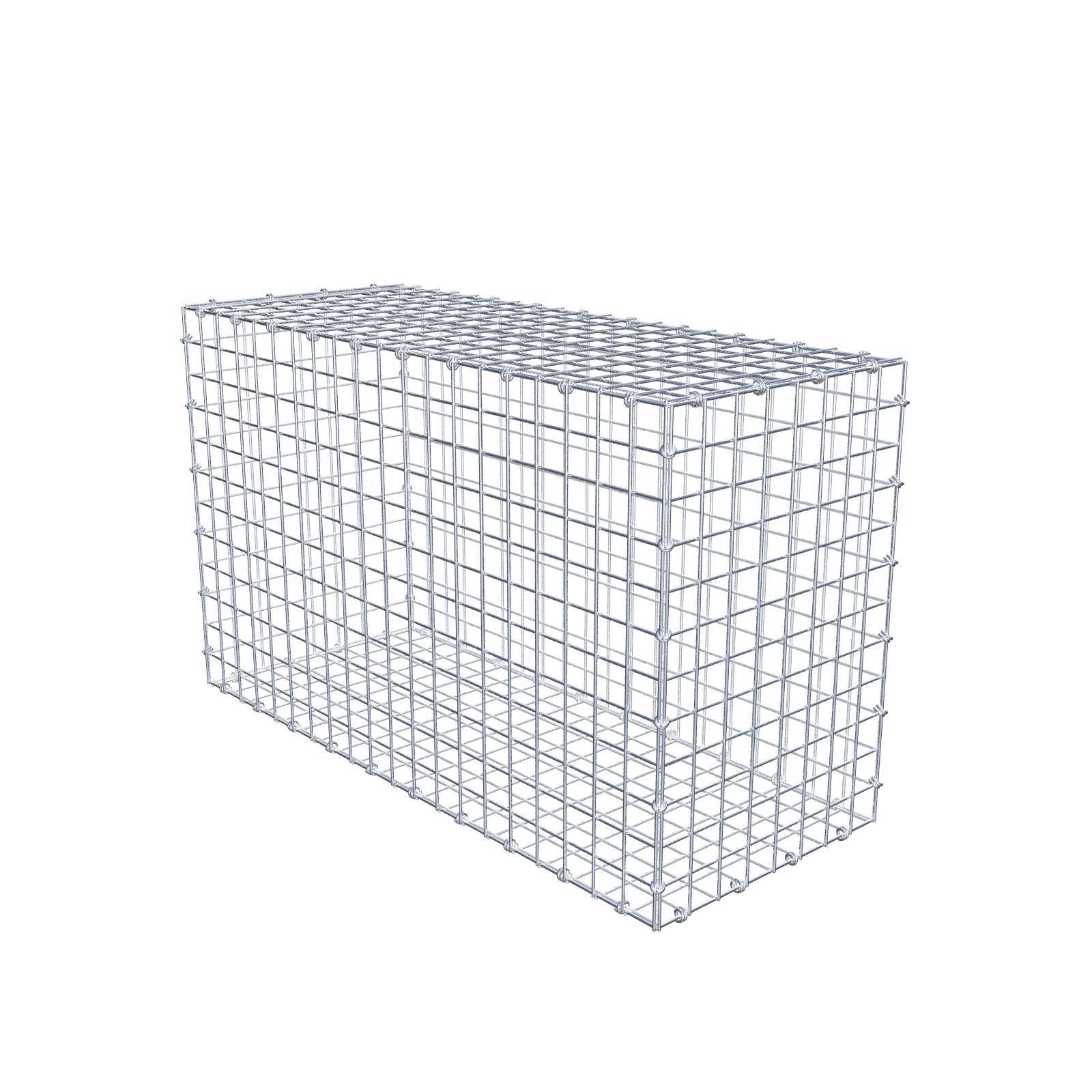 Gabion 100 cm x 60 cm x 40 cm (L x H x D), maskestørrelse 5 x 5 cm, spiralring