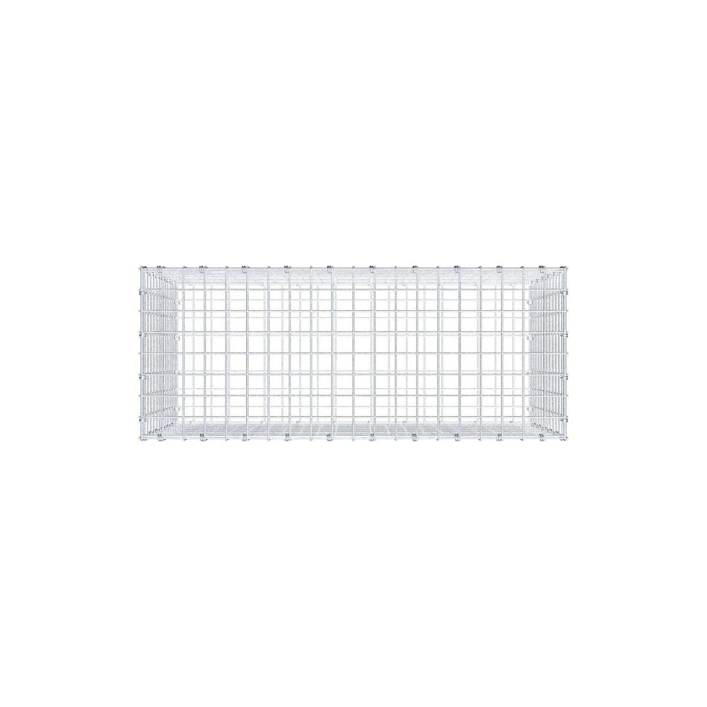 Gabion 100 cm x 60 cm x 40 cm (L x H x P), mailles 5 x 5 cm, anneau en spirale