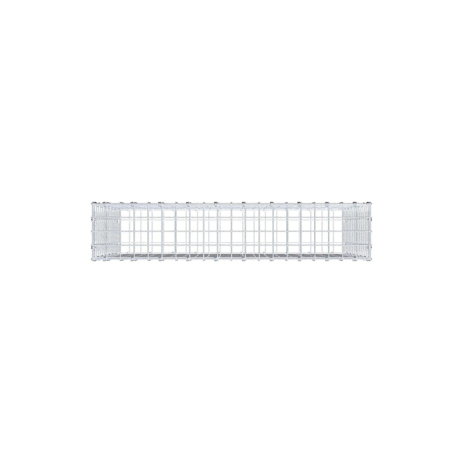 Gabion 100 cm x 70 cm x 20 cm (L x H x P), mailles 5 x 5 cm, anneau en spirale