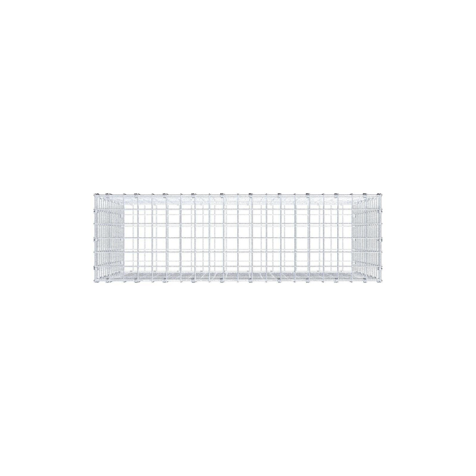 Gabion 100 cm x 70 cm x 30 cm (L x H x P), mailles 5 x 5 cm, anneau en spirale