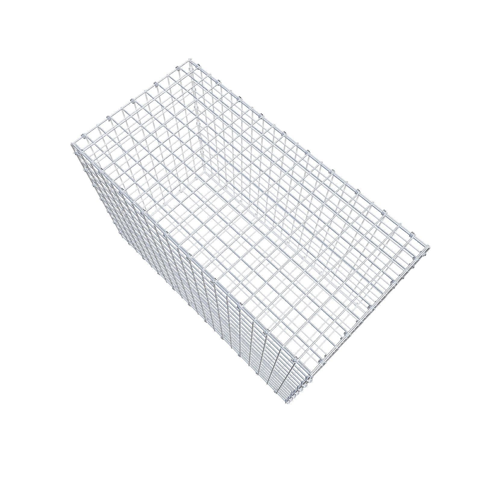 Gabbione 100 cm x 70 cm x 50 cm (L x H x P), maglia 5 x 5 cm, anello a spirale