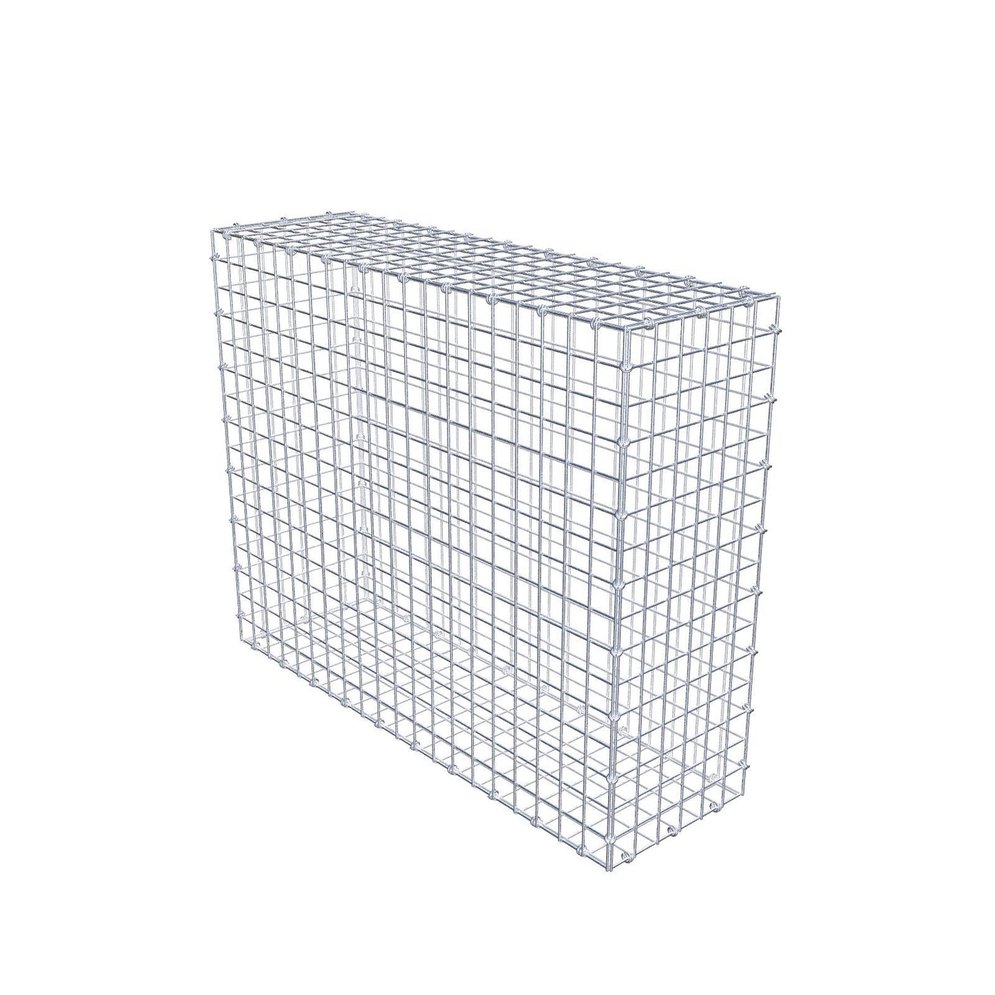 Gabion 100 cm x 80 cm x 30 cm (L x H x P), mailles 5 x 5 cm, anneau en spirale