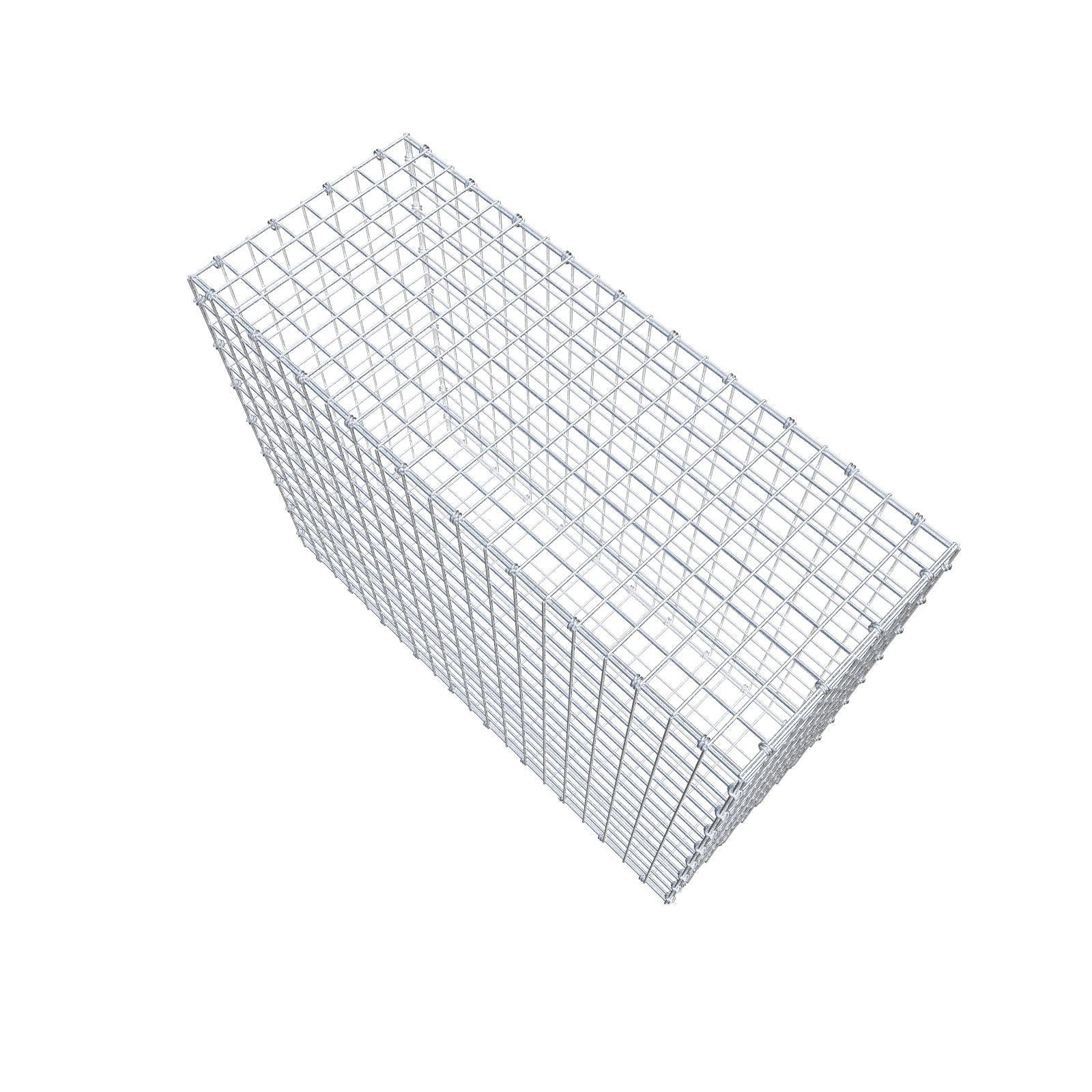 Gabion 100 cm x 80 cm x 40 cm (L x H x P), mailles 5 x 5 cm, anneau en spirale