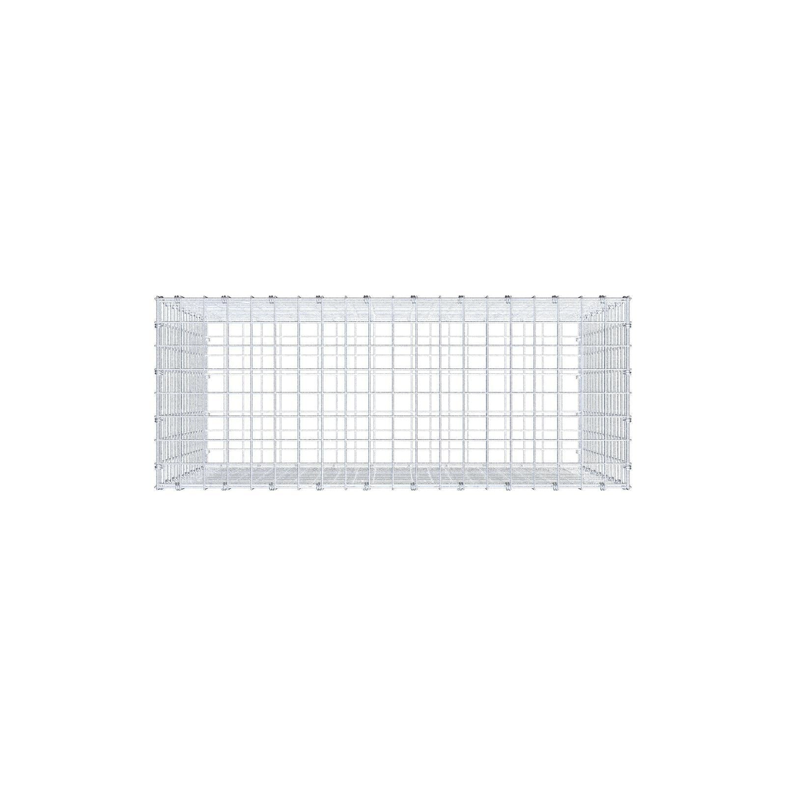 Gabion 100 cm x 80 cm x 40 cm (L x H x P), mailles 5 x 5 cm, anneau en spirale