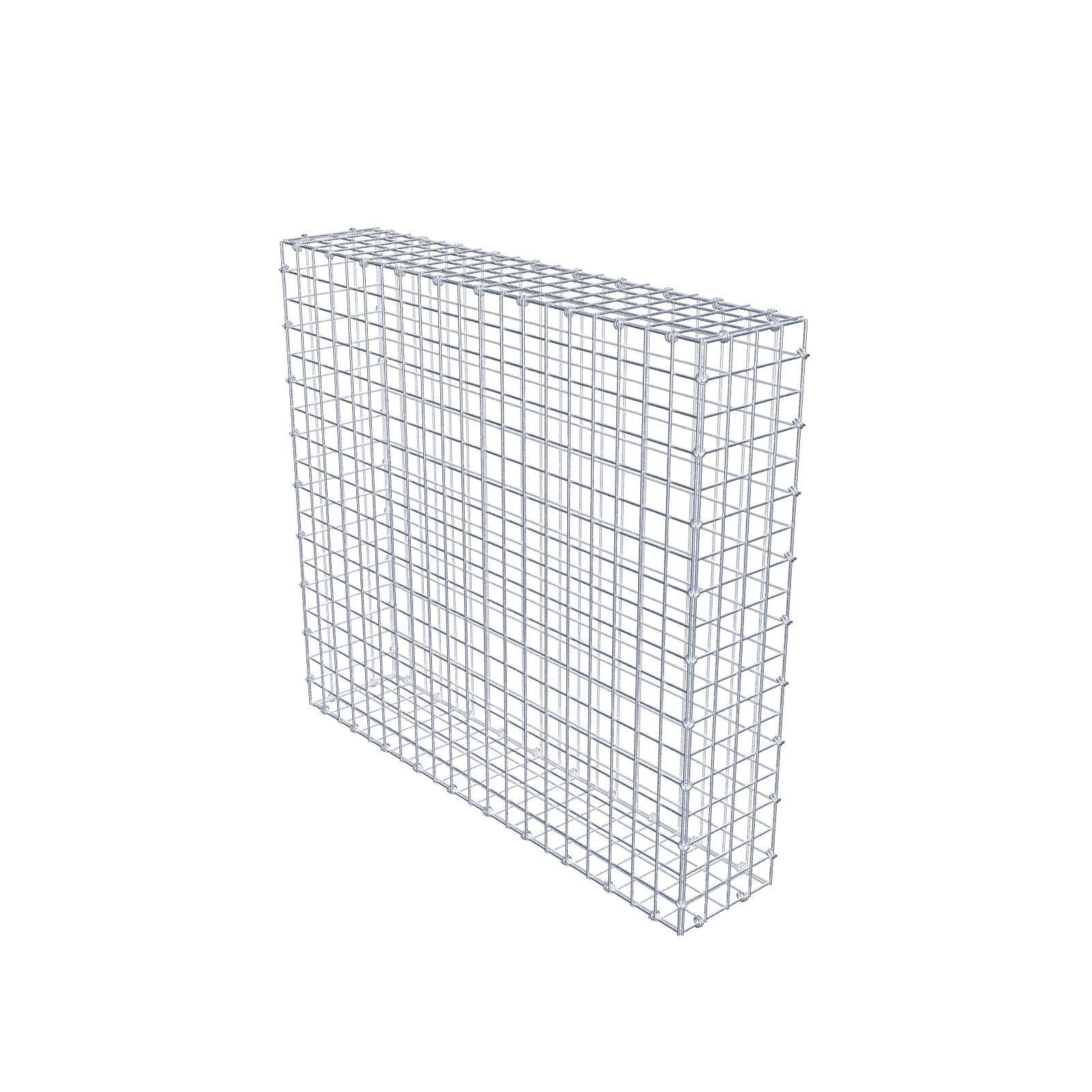 Gabion 100 cm x 90 cm x 20 cm (L x H x P), mailles 5 x 5 cm, anneau en spirale
