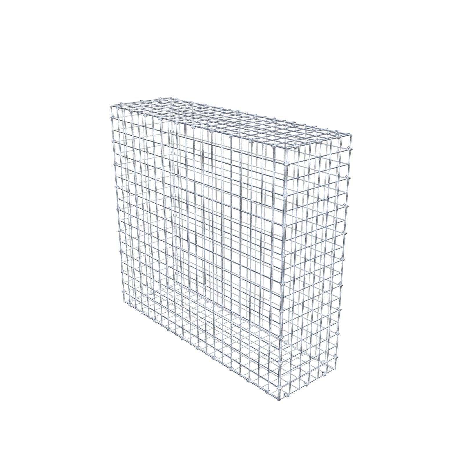 Gabion 100 cm x 90 cm x 30 cm (L x H x P), mailles 5 x 5 cm, anneau en spirale