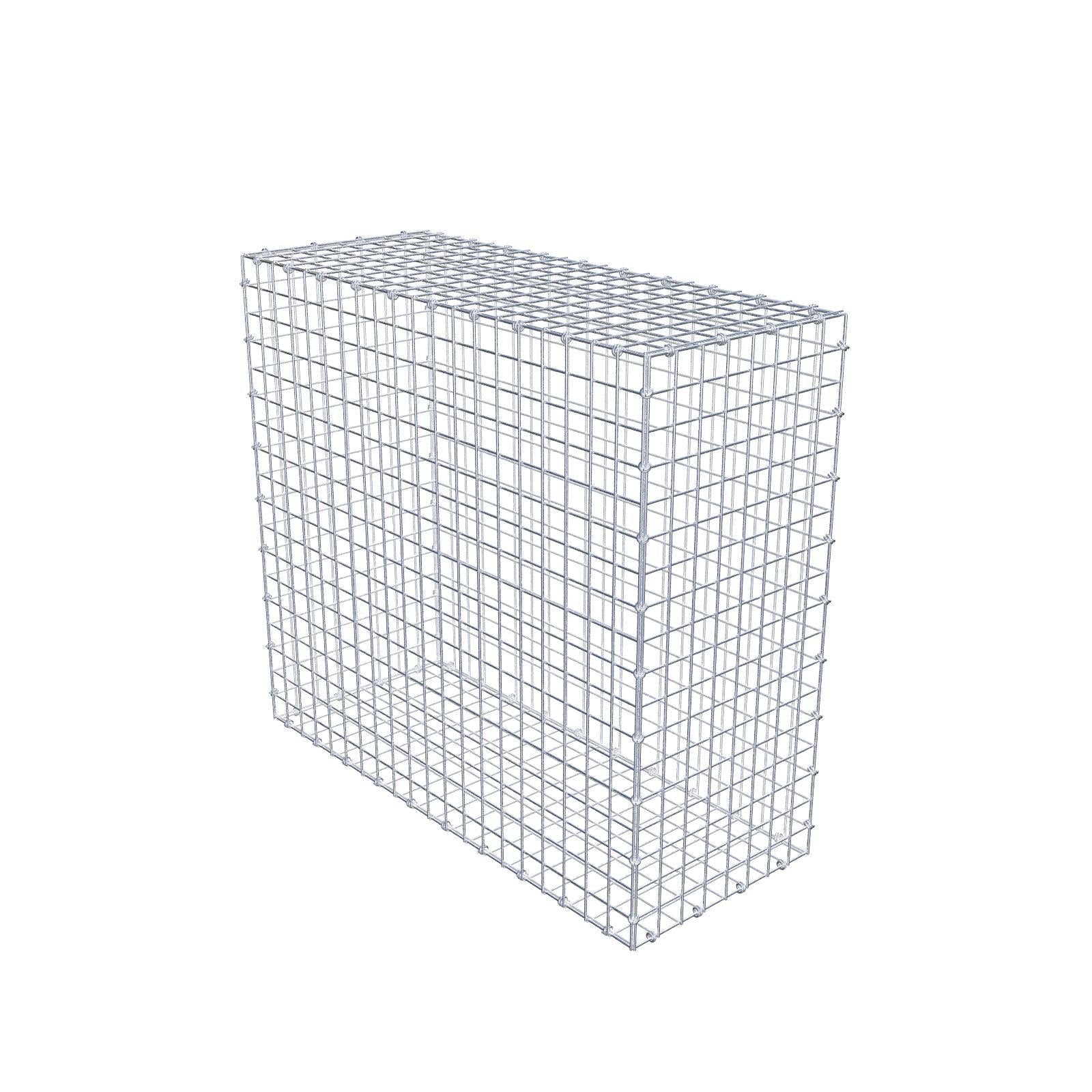Gabion 100 cm x 90 cm x 40 cm (L x H x P), mailles 5 x 5 cm, anneau en spirale