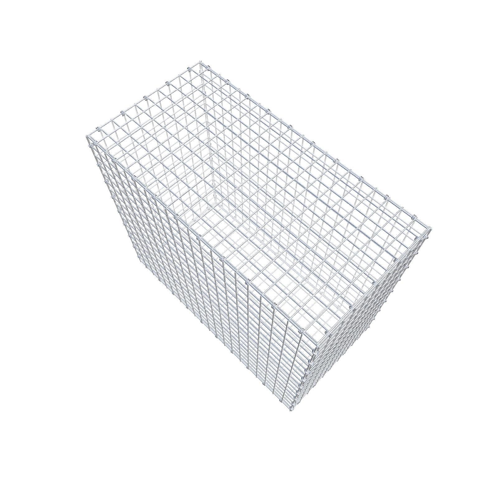 Gabion 100 cm x 90 cm x 50 cm (L x H x P), mailles 5 x 5 cm, anneau en spirale