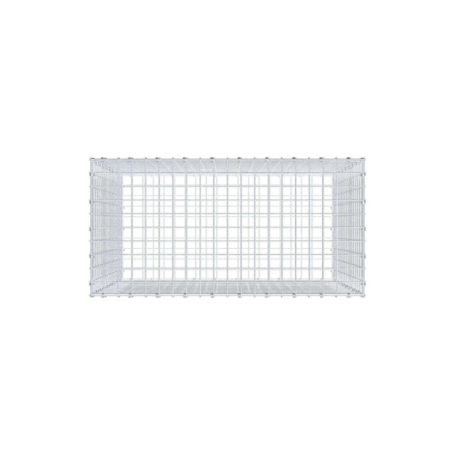 Gabion 100 cm x 90 cm x 50 cm (L x H x P), mailles 5 x 5 cm, anneau en spirale