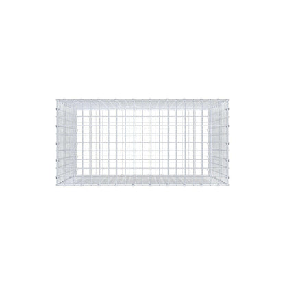 Gabion 100 cm x 90 cm x 50 cm (L x H x P), mailles 5 x 5 cm, anneau en spirale