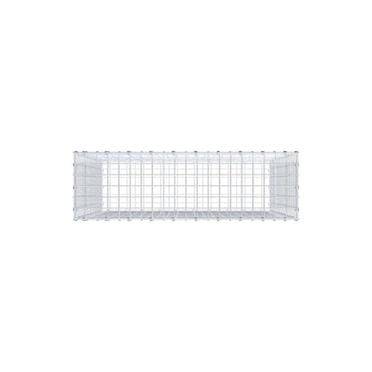 Gabion 100 cm x 100 cm x 30 cm (L x H x D), mesh size 5 x 5 cm, spiral ring