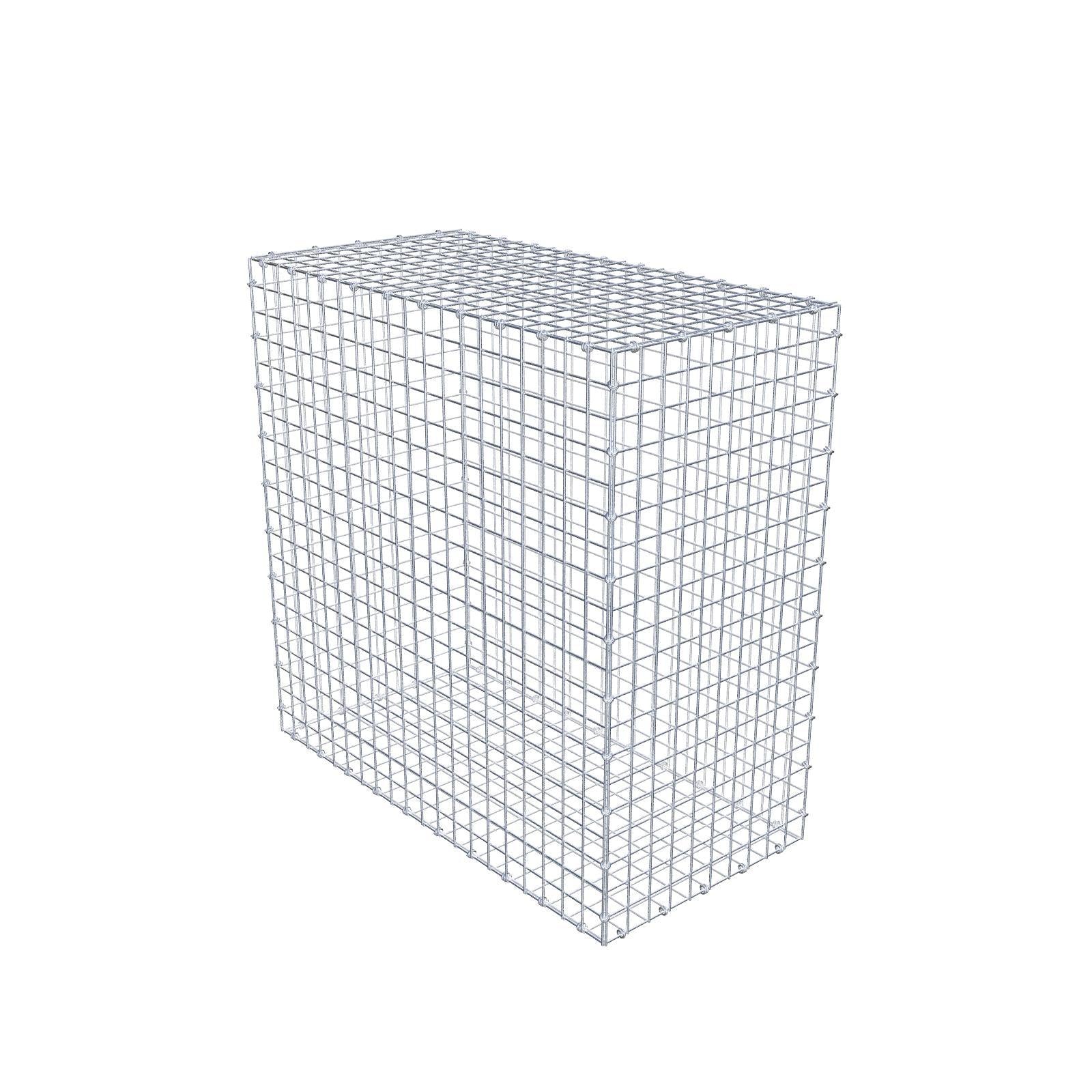 Gabione 100 cm x 100 cm x 50 cm (L x H x T), Maschenweite 5 x 5 cm, Spiralring