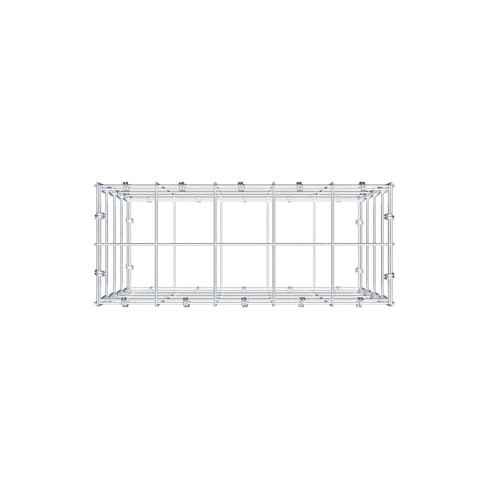 Gabion 50 cm x 40 cm x 20 cm (L x H x P), mailles 10 x 10 cm, anneau en spirale