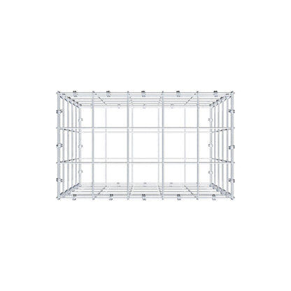 Gabion 50 cm x 50 cm x 30 cm (L x H x D), mesh size 10 x 10 cm, spiral ring