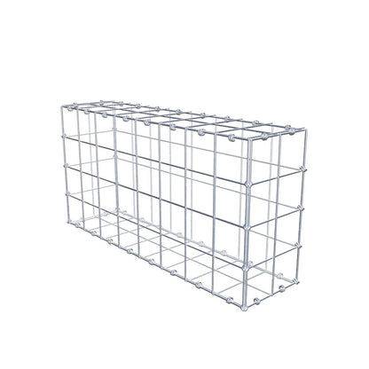 Gabion 80 cm x 40 cm x 20 cm (L x H x P), mailles 10 x 10 cm, anneau en spirale