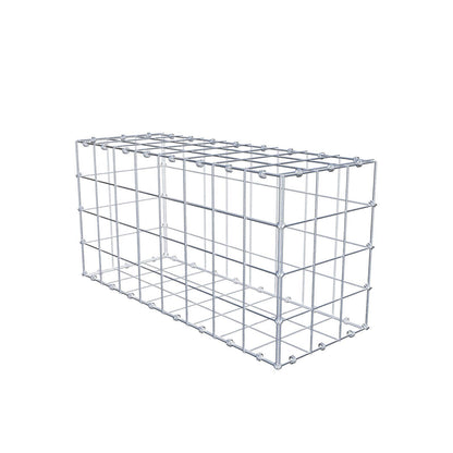 Gabion 80 cm x 40 cm x 30 cm (L x H x P), mailles 10 x 10 cm, anneau en spirale