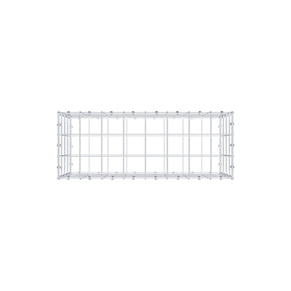 Gabion 80 cm x 40 cm x 30 cm (L x H x P), mailles 10 x 10 cm, anneau en spirale