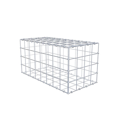 Gabion 80 cm x 40 cm x 40 cm (L x H x P), mailles 10 x 10 cm, anneau en spirale