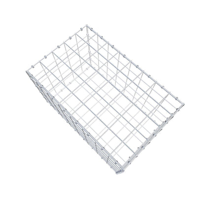 Gabion 80 cm x 50 cm x 50 cm (L x H x D), maskestørrelse 10 x 10 cm, spiralring