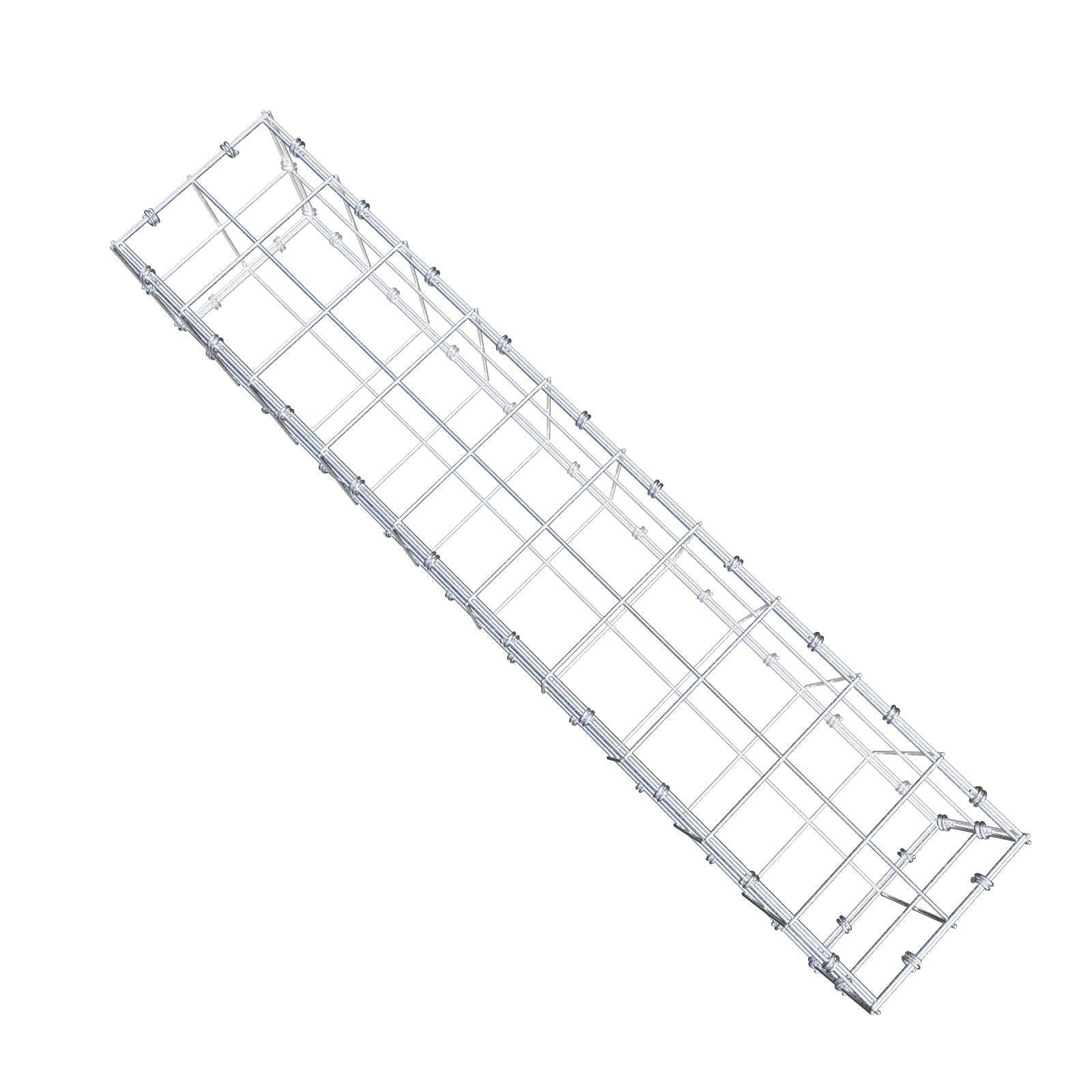 Gabião 100 cm x 20 cm x 20 cm (C x A x P), malhagem 10 x 10 cm, anel espiral