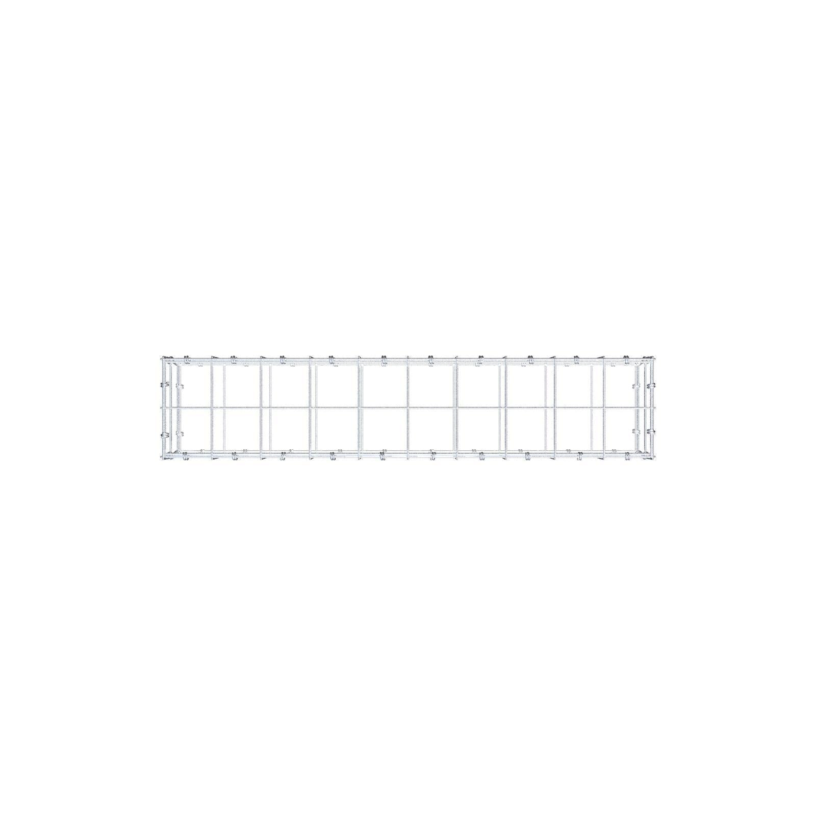 Gabião 100 cm x 20 cm x 20 cm (C x A x P), malhagem 10 x 10 cm, anel espiral