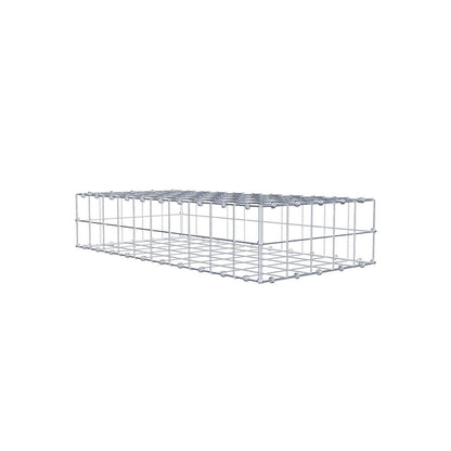 Gabion 100 cm x 20 cm x 50 cm (L x H x P), mailles 10 x 10 cm, anneau en spirale