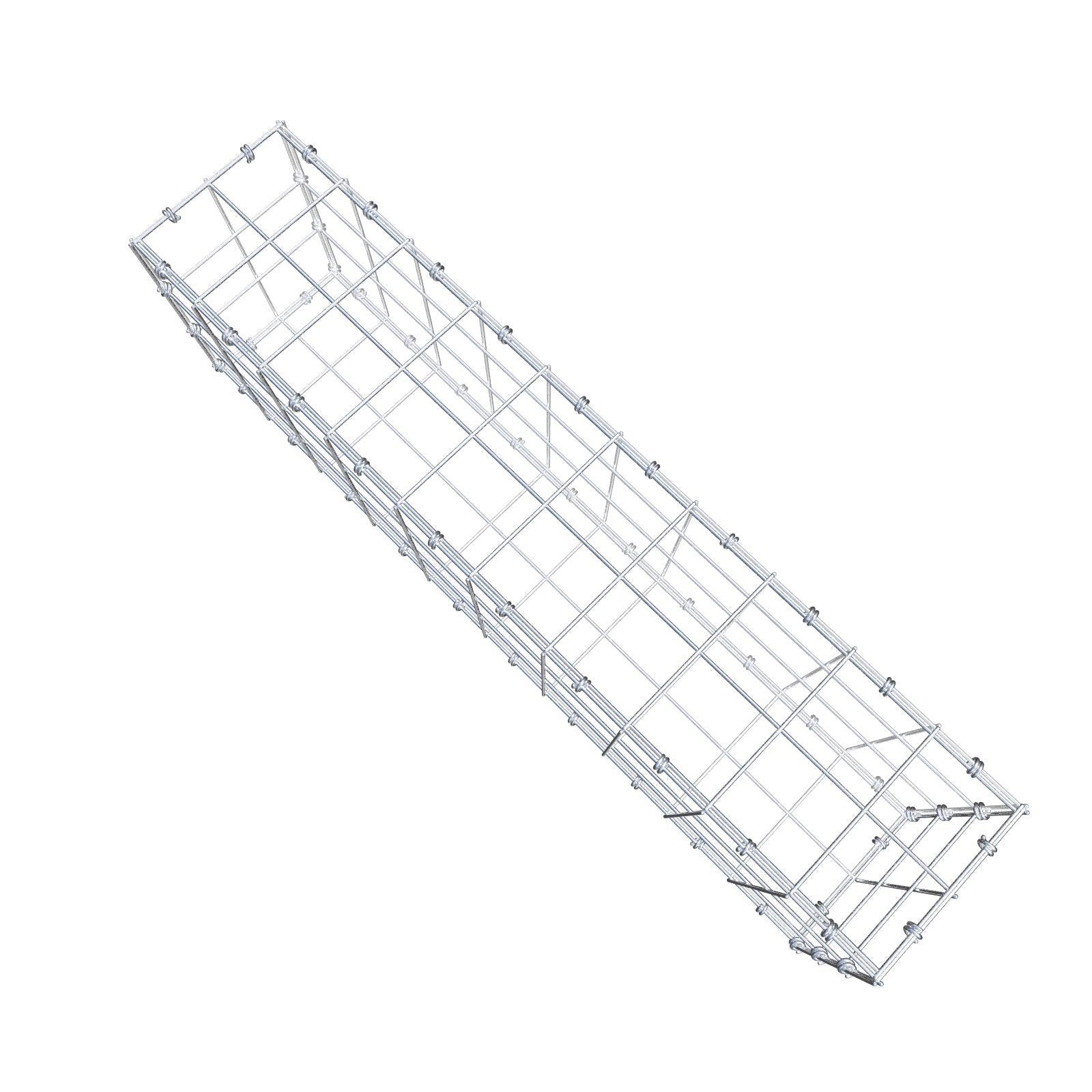 Gabione 100 cm x 30 cm x 20 cm (L x H x T), Maschenweite 10 x 10 cm, Spiralring