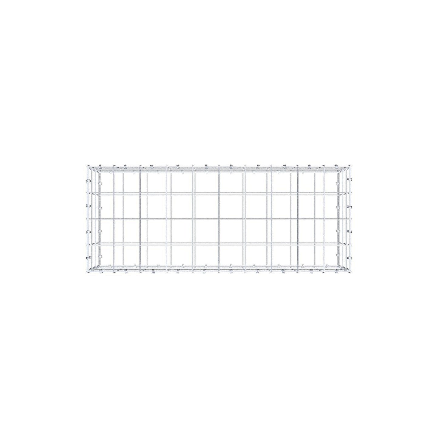 Gabion 100 cm x 30 cm x 40 cm (L x H x P), mailles 10 x 10 cm, anneau en spirale