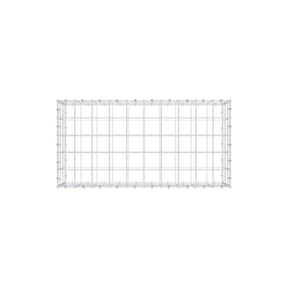 Gabbione 100 cm x 30 cm x 50 cm (L x H x P), maglia 10 x 10 cm, anello a spirale