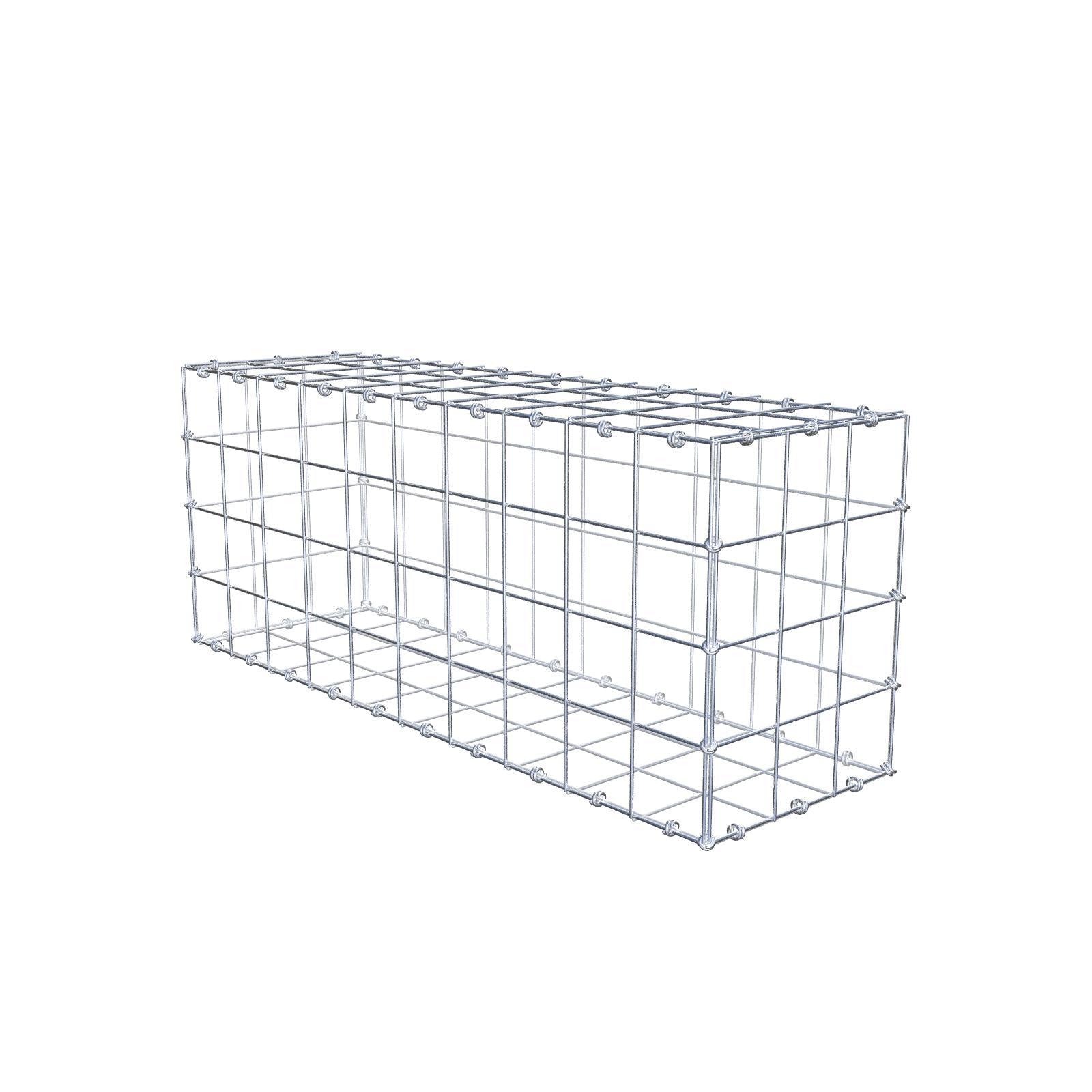 Gabion 100 cm x 40 cm x 30 cm (L x H x D), maskestørrelse 10 x 10 cm, spiralring