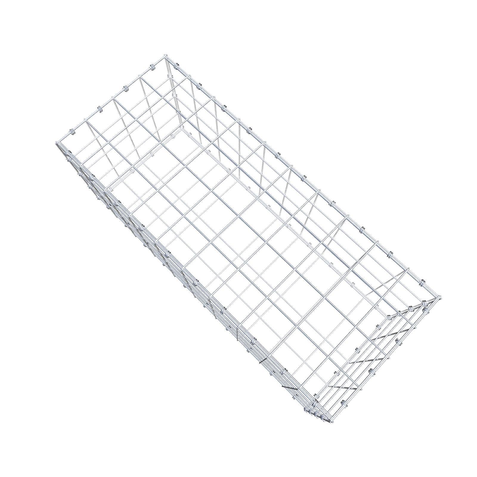 Gabione 100 cm x 40 cm x 40 cm (L x H x T), Maschenweite 10 x 10 cm, Spiralring