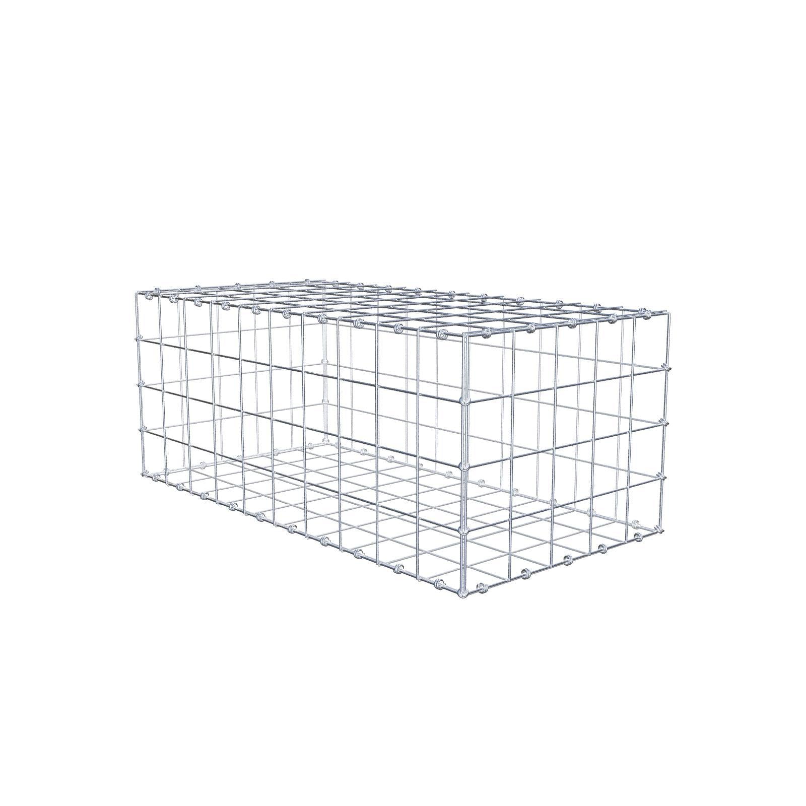 Gabião 100 cm x 40 cm x 50 cm (C x A x P), malhagem 10 x 10 cm, anel espiral