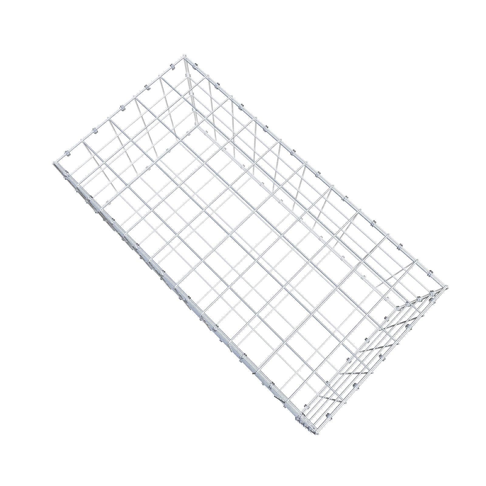 Gabião 100 cm x 40 cm x 50 cm (C x A x P), malhagem 10 x 10 cm, anel espiral