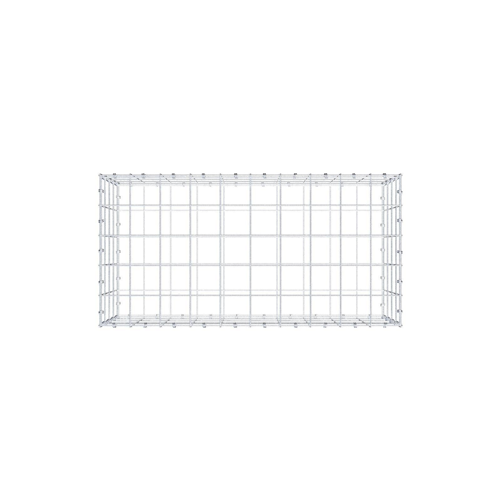 Gabião 100 cm x 40 cm x 50 cm (C x A x P), malhagem 10 x 10 cm, anel espiral