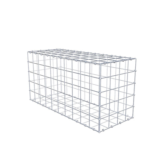 Gabion 100 cm x 50 cm x 40 cm (L x H x D), maskstorlek 10 x 10 cm, spiralring