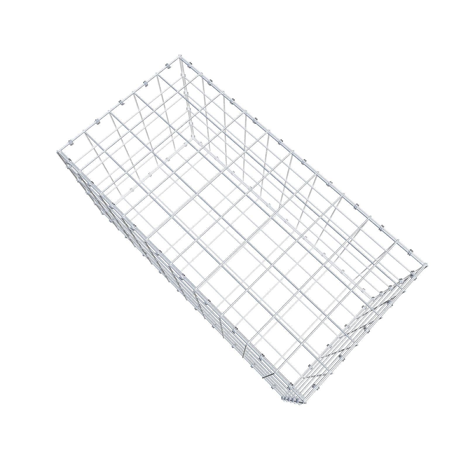 Gabion 100 cm x 50 cm x 50 cm (L x H x D), mesh size 10 x 10 cm, spiral ring