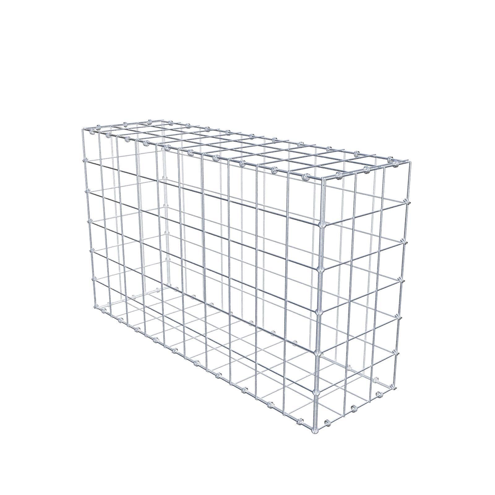 Gabion 100 cm x 60 cm x 30 cm (L x H x D), maskestørrelse 10 x 10 cm, spiralring
