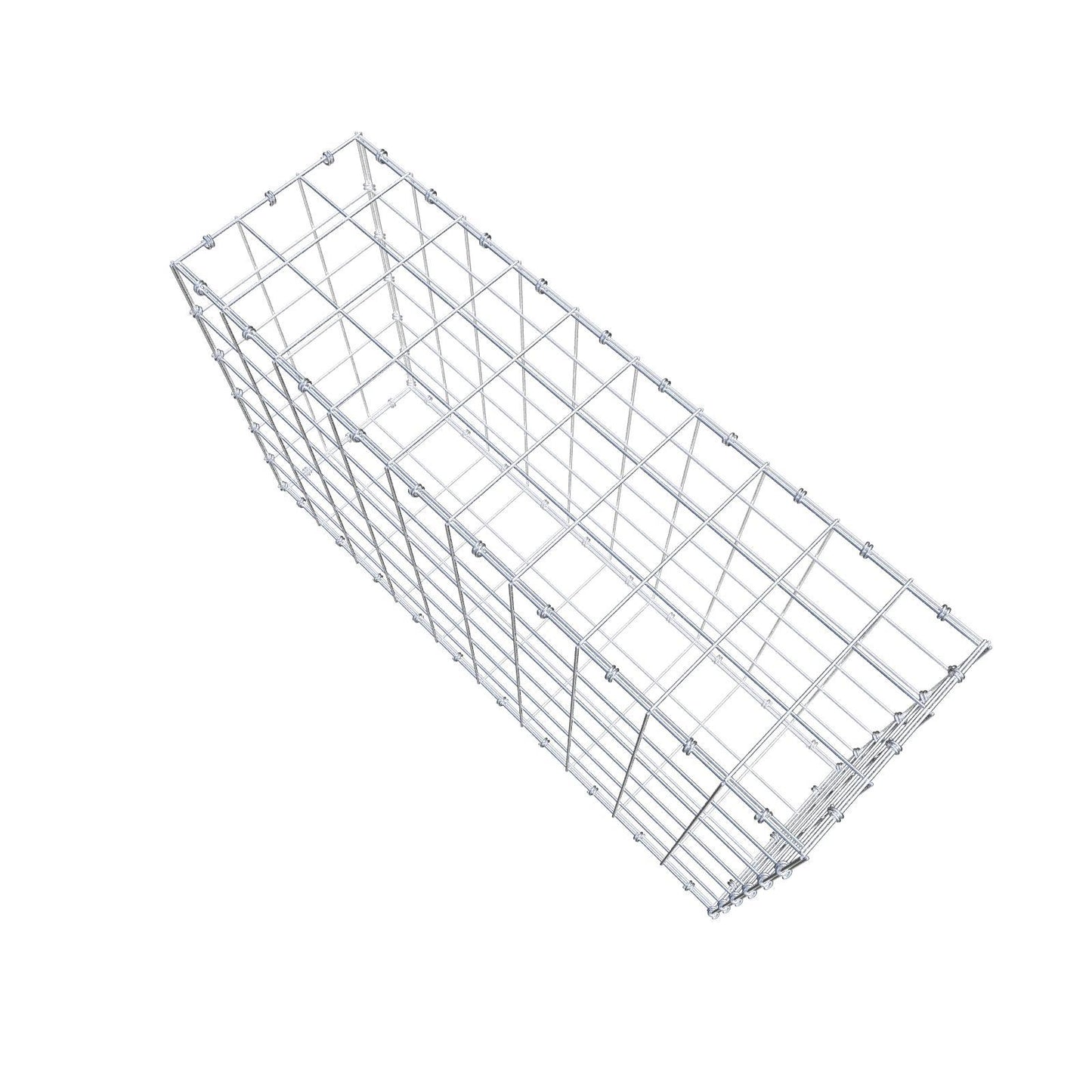 Gabion 100 cm x 60 cm x 30 cm (L x H x P), mailles 10 x 10 cm, anneau en spirale
