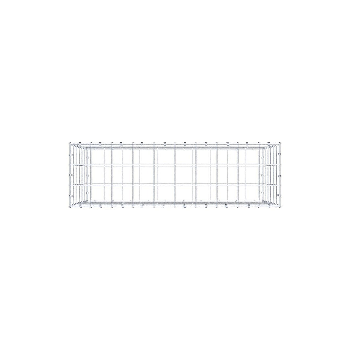 Gabion 100 cm x 60 cm x 30 cm (L x H x P), mailles 10 x 10 cm, anneau en spirale