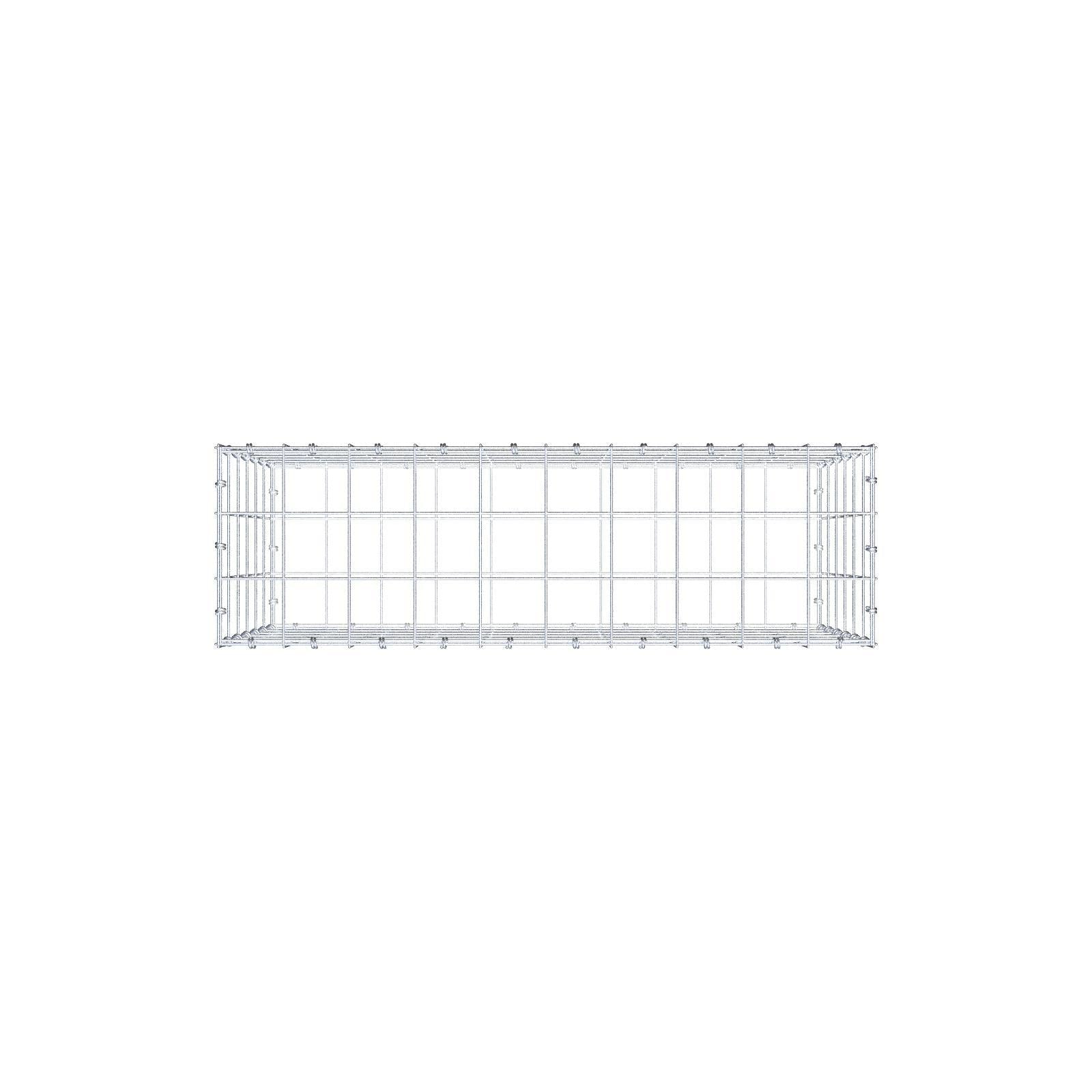 Gabion 100 cm x 60 cm x 30 cm (L x H x D), mesh size 10 x 10 cm, spiral ring
