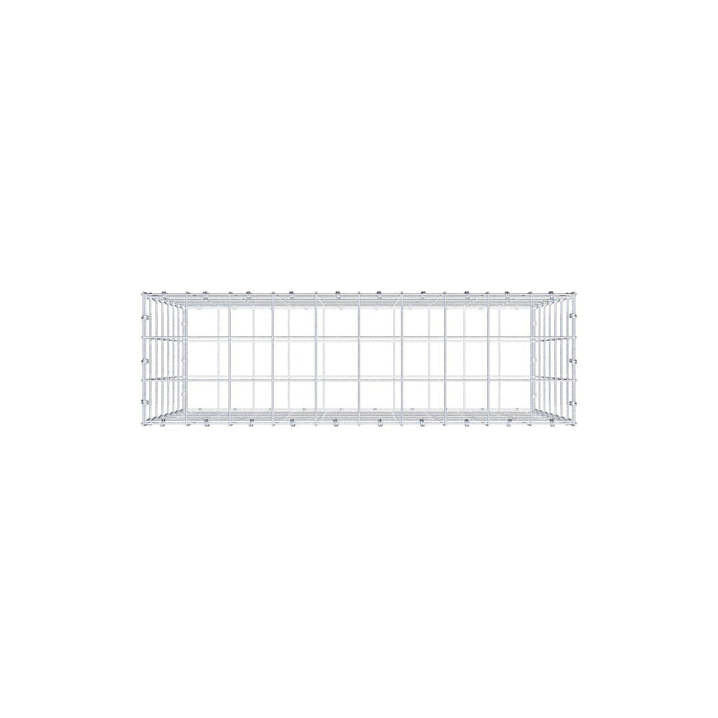 Gabion 100 cm x 70 cm x 30 cm (L x H x P), mailles 10 x 10 cm, anneau en spirale