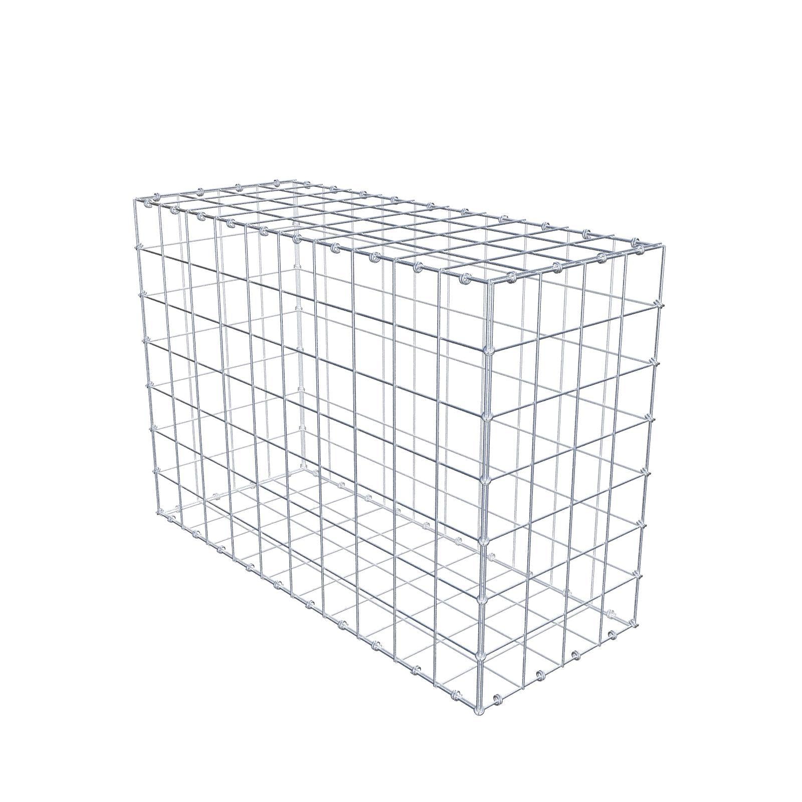 Gabion 100 cm x 70 cm x 40 cm (L x H x D), maskestørrelse 10 x 10 cm, spiralring